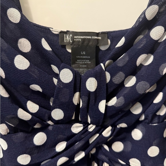 INC International Concepts Blue Sheath Midi Dress - Picture 3 of 4